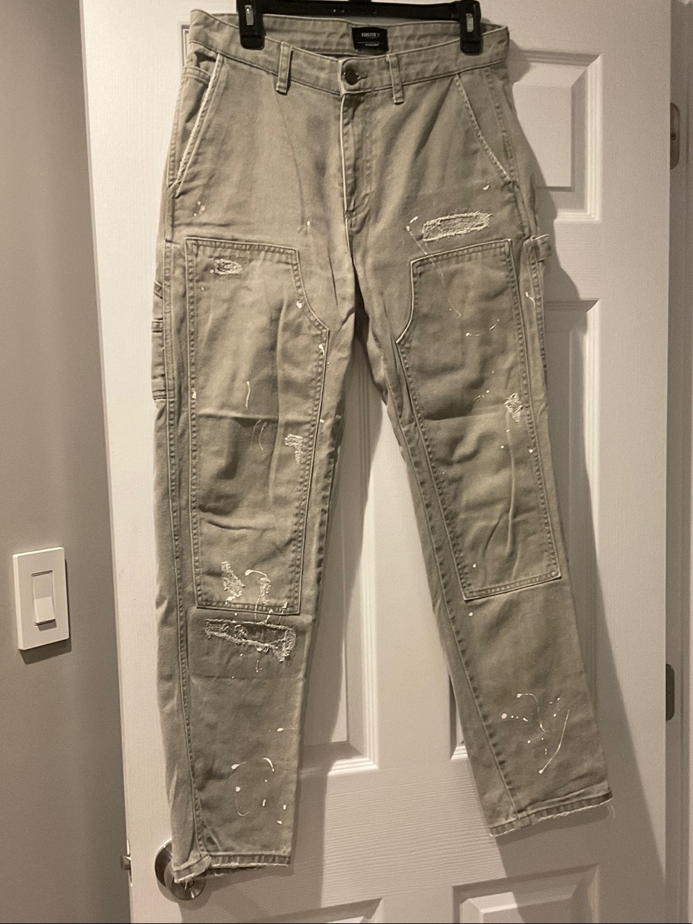 Forever 21 paint splattered khaki pants